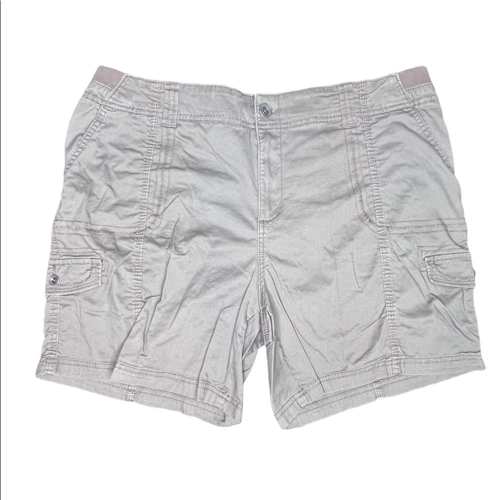 Style & Co Women’s Cargo Elastic Waist Shorts Plus Size